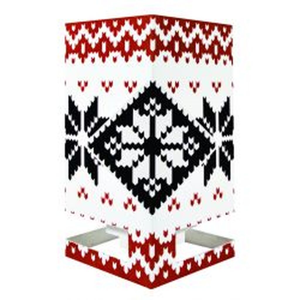 Mayves Greeting Card/candle Norsk Frostrose- Â red Knitting - Postkort