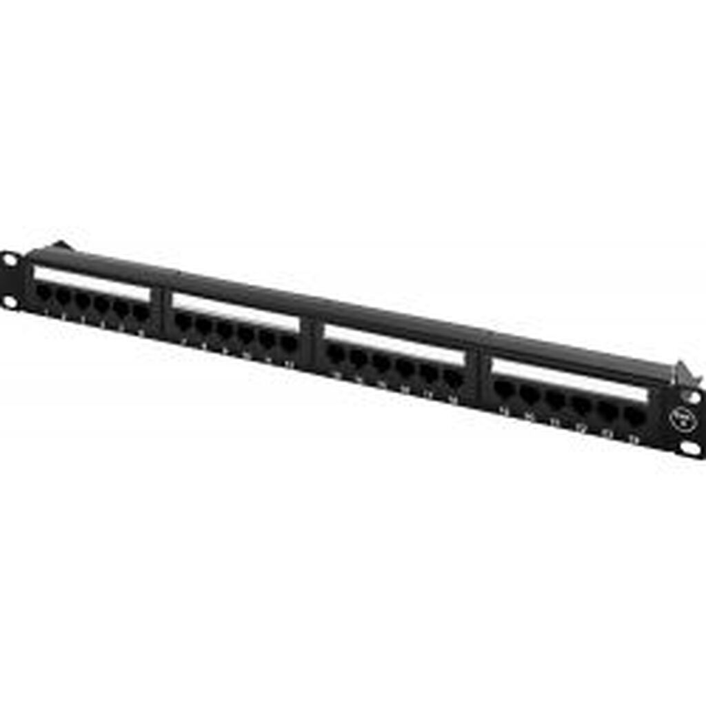 Deltaco Utp Patch Panel 24xrj45 Cat6 Krone Terminal 1u 19 Black