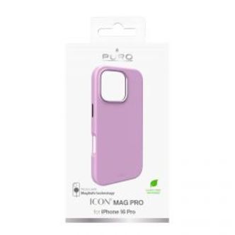 Puro Iphone 16 Pro Silicone Cover Icon Mag Pro, Pink