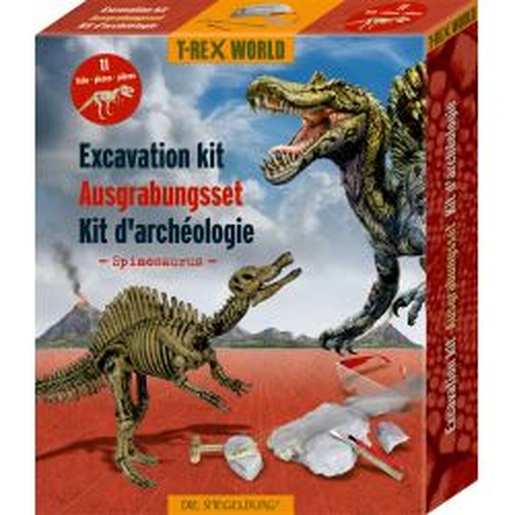Die Spiegelburg Excavation Set Spinosaurus T-rex World - Sæt