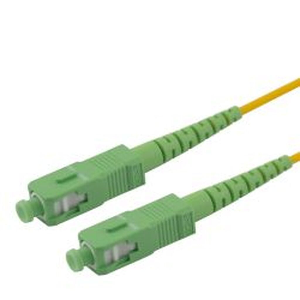 Deltaco Os2 Fiber Cable, Sc - Sc, Simplex, Apc/apc, 0,5m