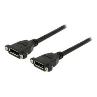Delock Displayport Adapter, 0.25m, 20pin Fe-fe, Dp 1.1, 4-40 Unc