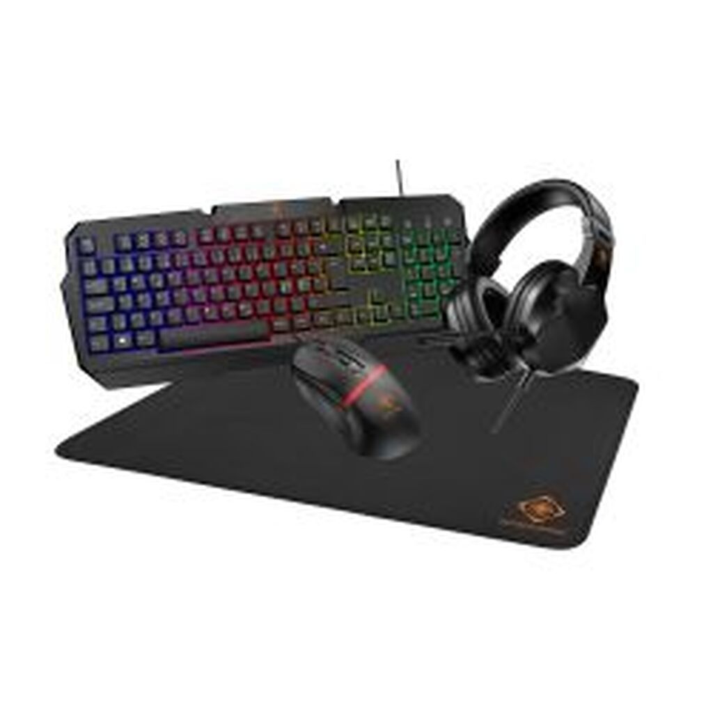 Deltaco_gaming 4-in-1 Gaming Kit, Headset, Keyboard, Mice, Mousepad
