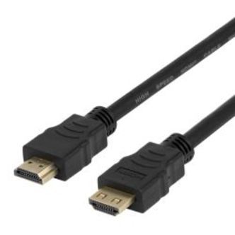 Deltaco High-speed Flex Hdmi Cable, 7m, W/lock, 4k/30hz, Black