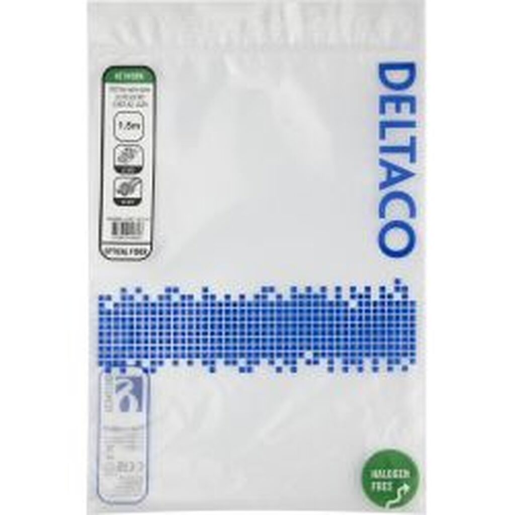 Deltaco Os2 Fiber Cable, Lc - Sc, Duplex, Upc/apc, 1,5m