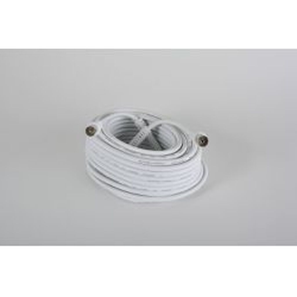 Qnect Antennekabel 90db 100hz, 15m, Hvid