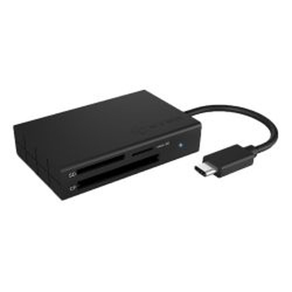 Icy_box 3-port Card Reader With Usb 3.0 Type-cÂ® Interface, Black