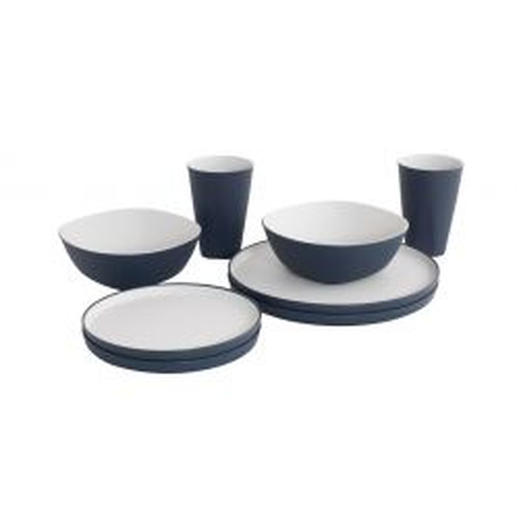 Outwell Gala 2 Person Dinner Set Navy Night - Service