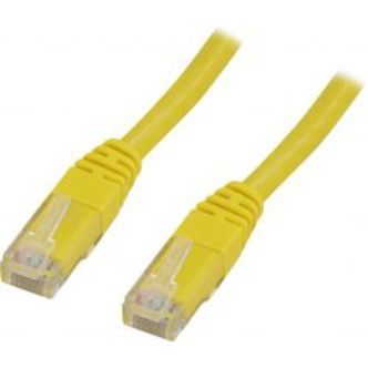 Deltaco U/utp Cat5e Patch Cable 0.5m, Yellow