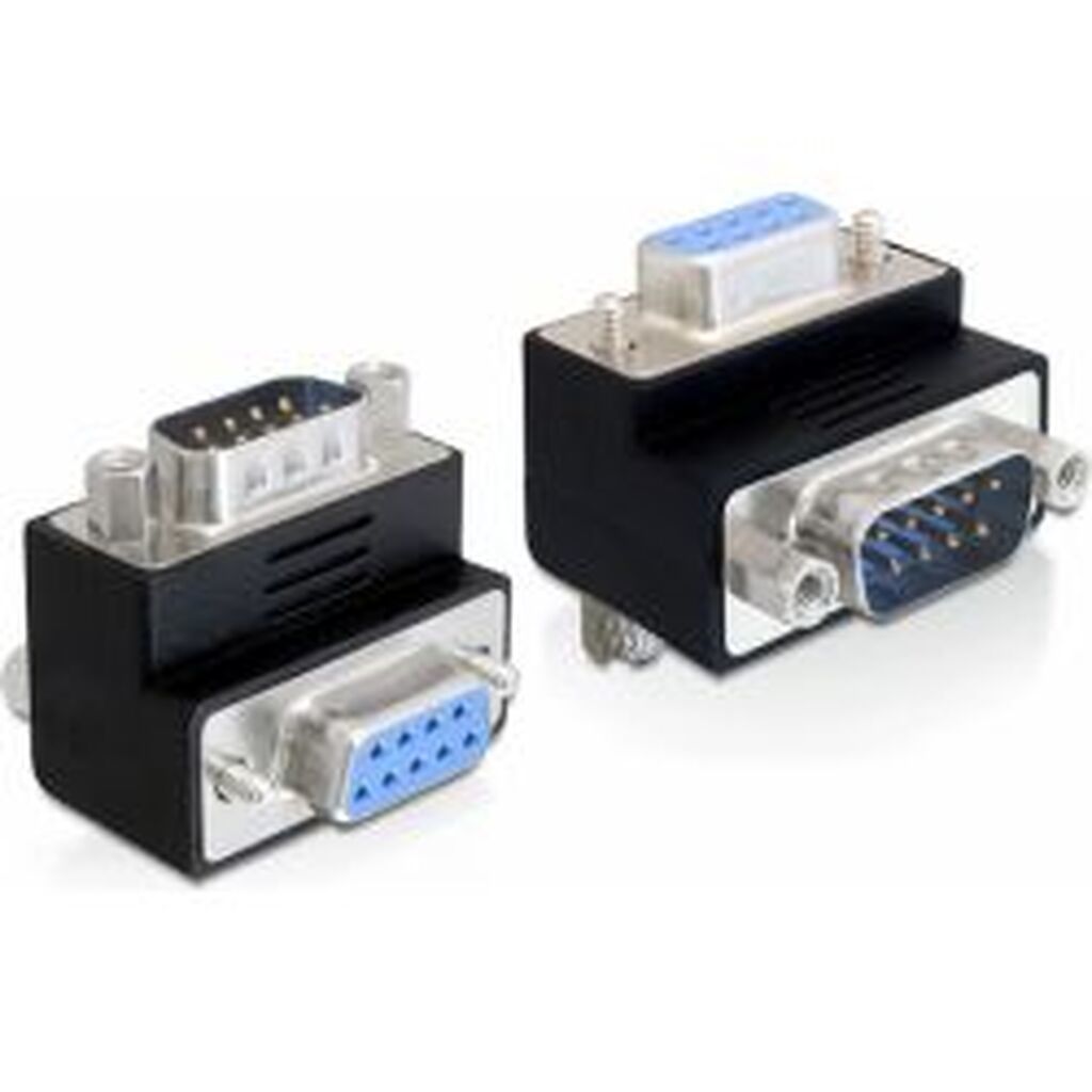 Delock Angled Adapter Db9ma-fe, Screw Lock