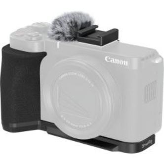 SmallRig 5808 L-Shaped Mount Plate with Handle for Canon PowerShot V1 (Black)