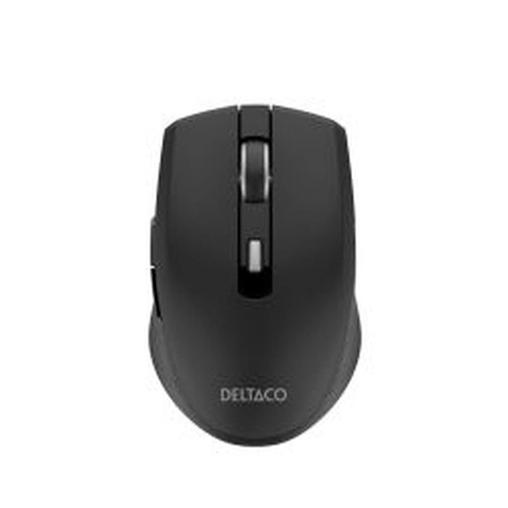 Deltaco Silent Wireless Usb-c Travel Mouse With Usb-c Receiver,black - Computermus