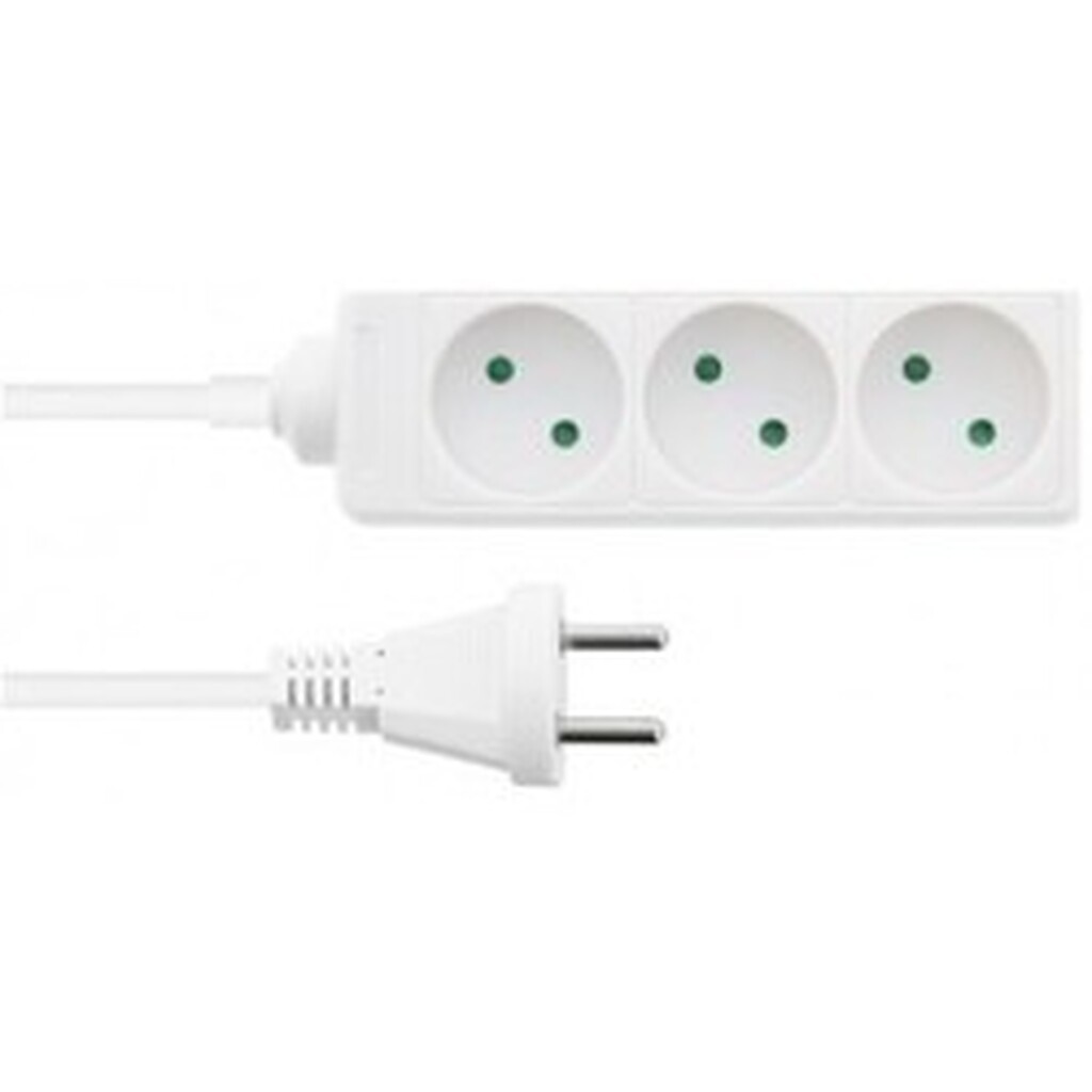 Nq Power 3-vejs Stik (d), 3m - Diverse