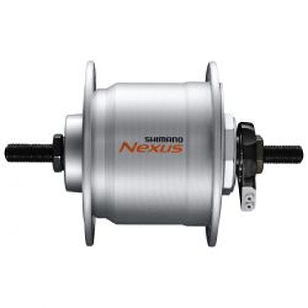 Shimano Dynamonav Dh-c3000 2,4w 36h Sølv, Møtrik - Cykelnav