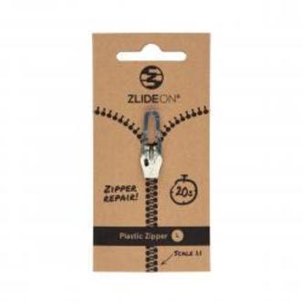 Zlideon Normal Plastic Zipper L - Silver - Str. L - Lynlås