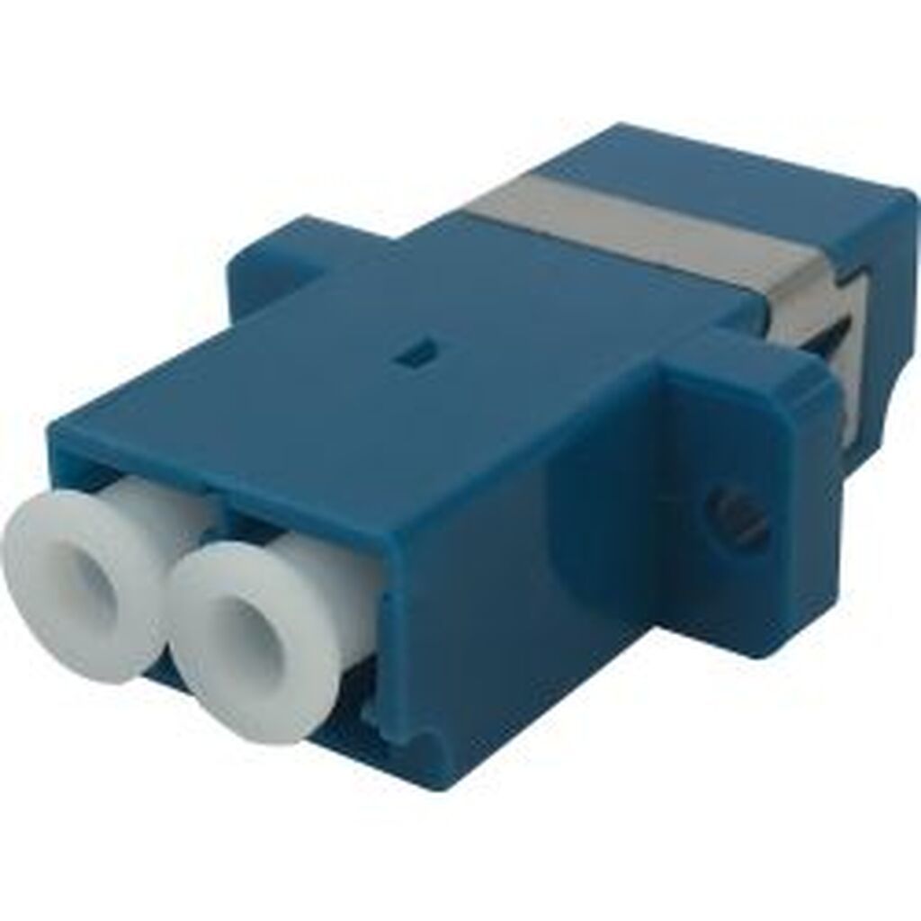 Deltacoimp Fiber Coupler Snap-in, 2xlc-lc, Singlemode, Duplex, Blue