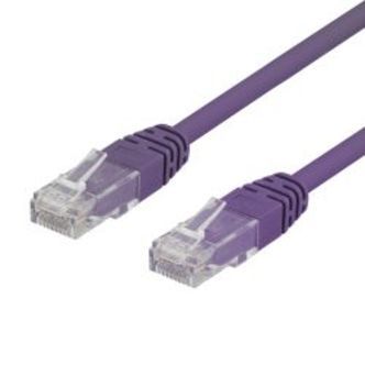 Deltaco U/utp Cat6 Patch Cable 0.3m, Purple