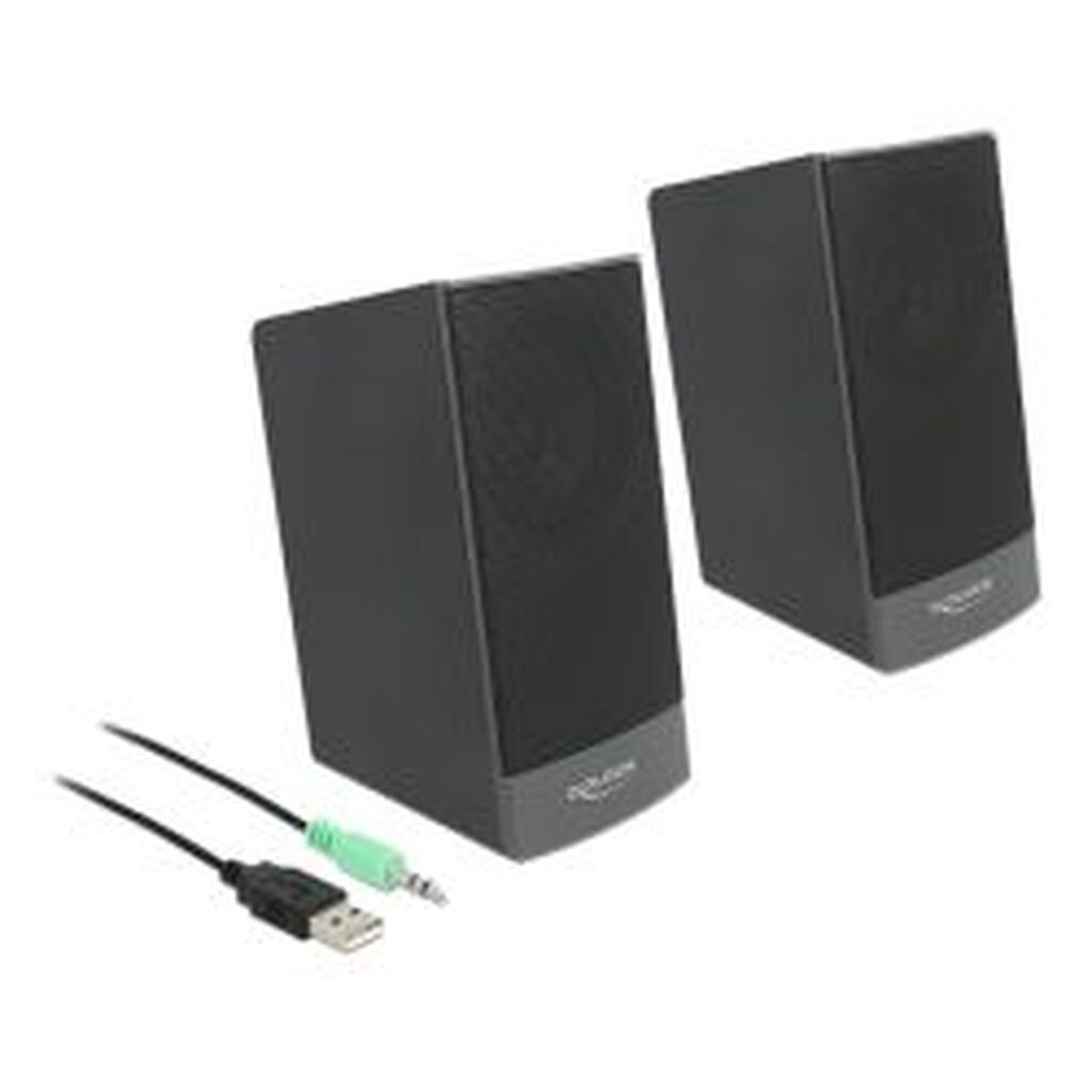 Delock Stereo 2.0 Pc Speaker 3.5 Mm Stereo Jack Male Usb Powered