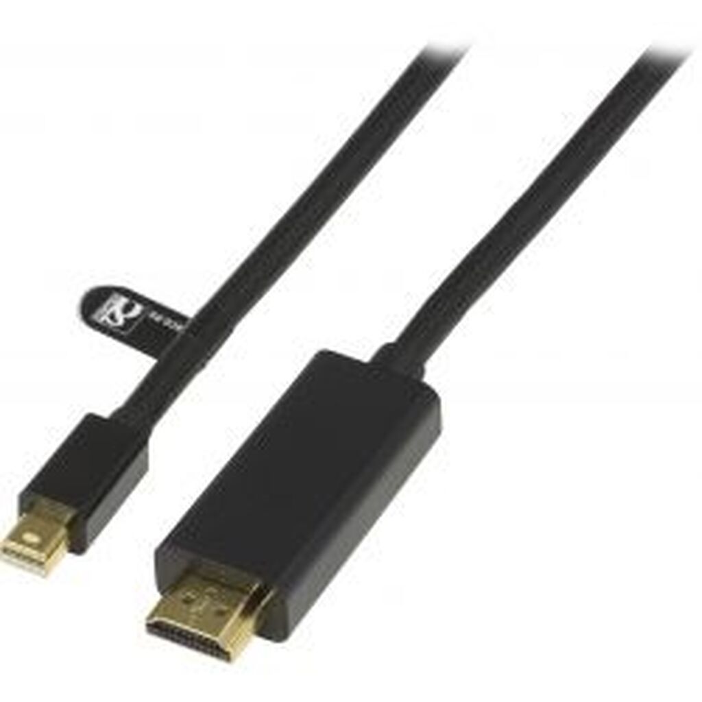 Deltaco Mini Displayport To Hdmi Cable With Audio, Full Hd @60hz, 3m