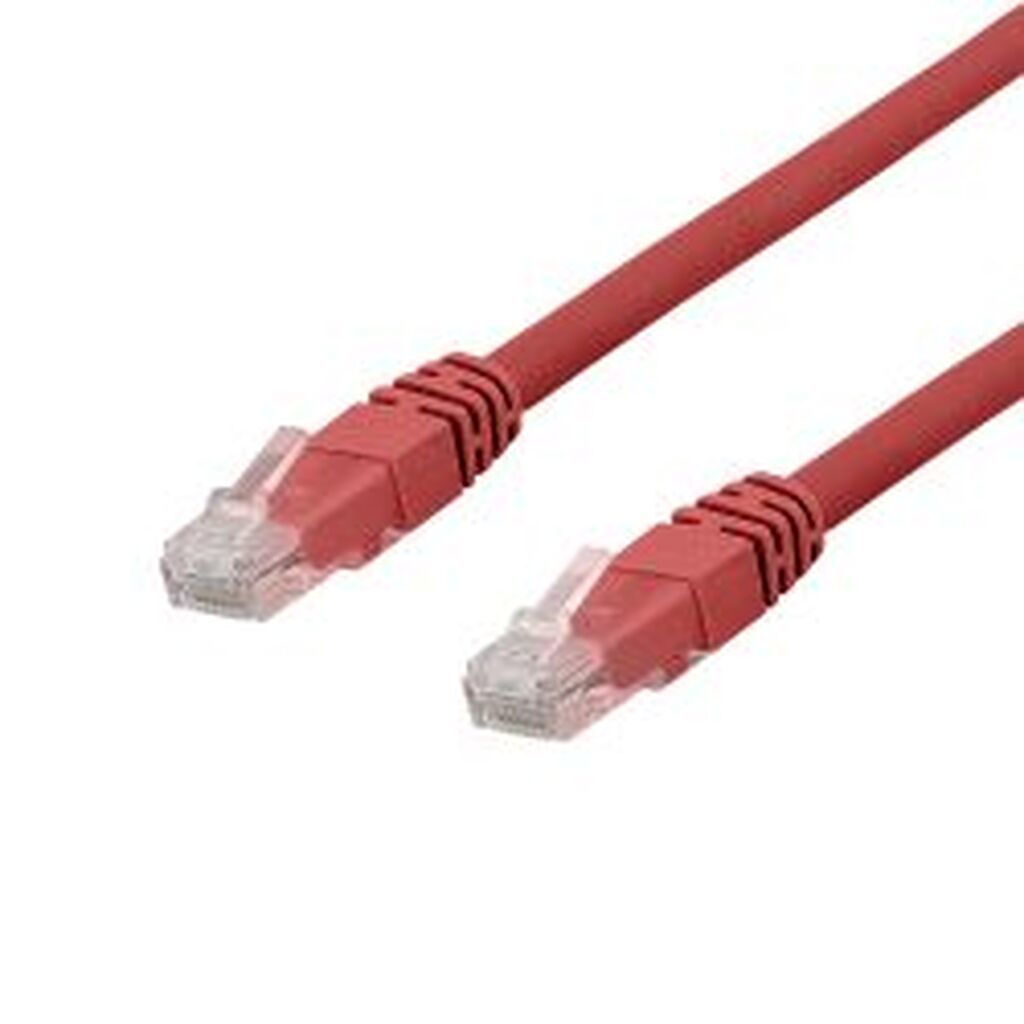 Deltaco U/utp Cat6a Patch Cable, Lszh, 0.5m, Red