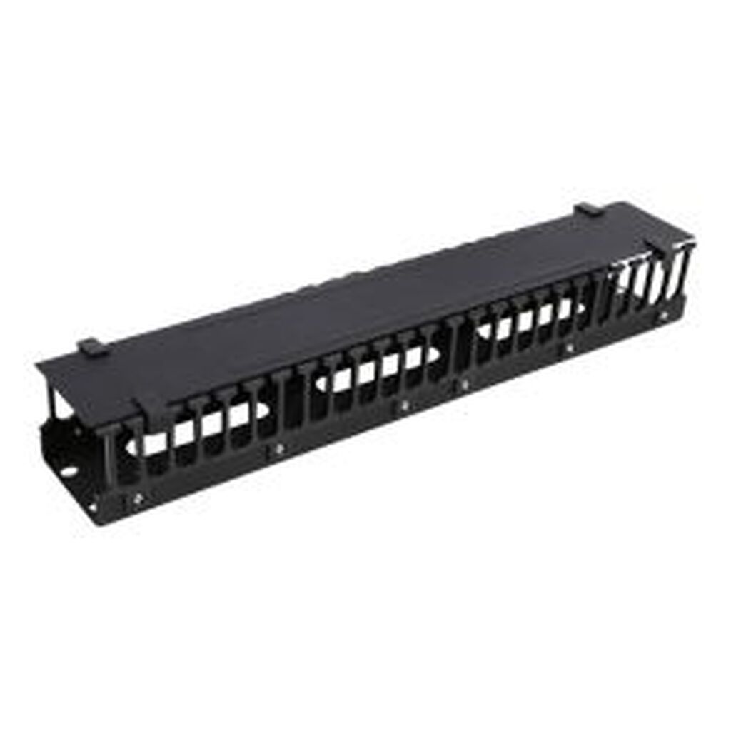 Deltaco 19 Cable Management, Finger Duct Feedthrough, 2u