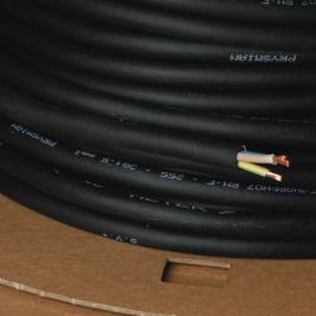 Nordicquality Gummikabel 3g 1,5mmÂ² H07rn-f Sort , 50m