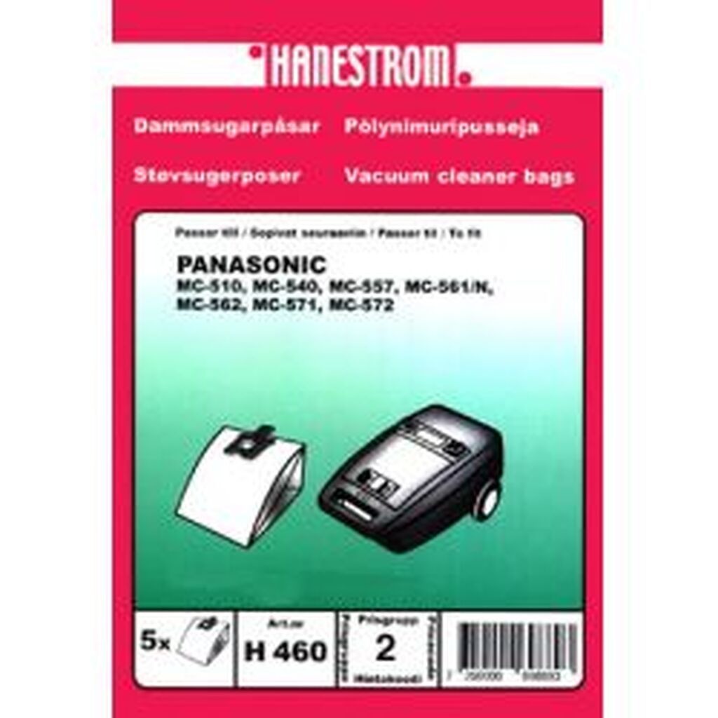 Hanestroem Dammsugarpåsar Panasonic Mc-510
