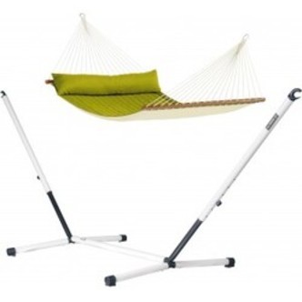 La Siesta Alabama Avocado - Kingsize-hængekøje Med Tværpind Og Pulverlakeret Stål- Stativ