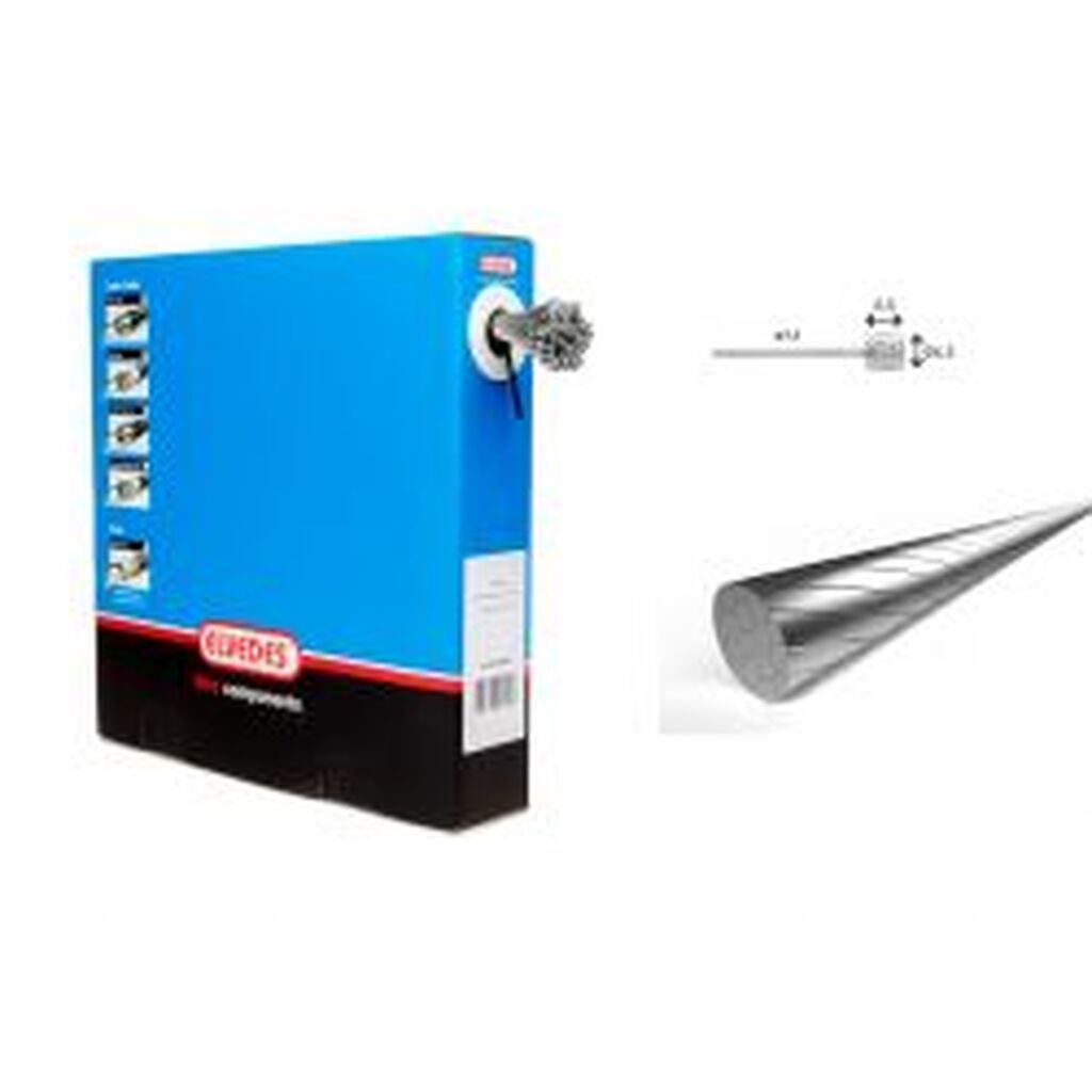 Elvedes Gearwire Boks Slick 2250mm Ø1,1mm N-nipple Ø4,5x4 - Cykelreservedele