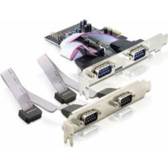 Delock Pci-express X1 Card, Serial Rs-232, 4xdb9 Ma