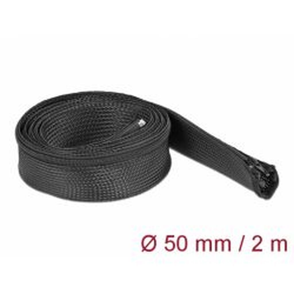 Delock Braided Sleeve With Zip Fastener Heat-resistant 2 M X 50 Mm