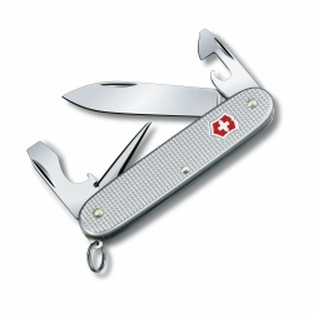 Victorinox Pioneer Pocket Tool, Ribbed Alox, Silver, - Multitool