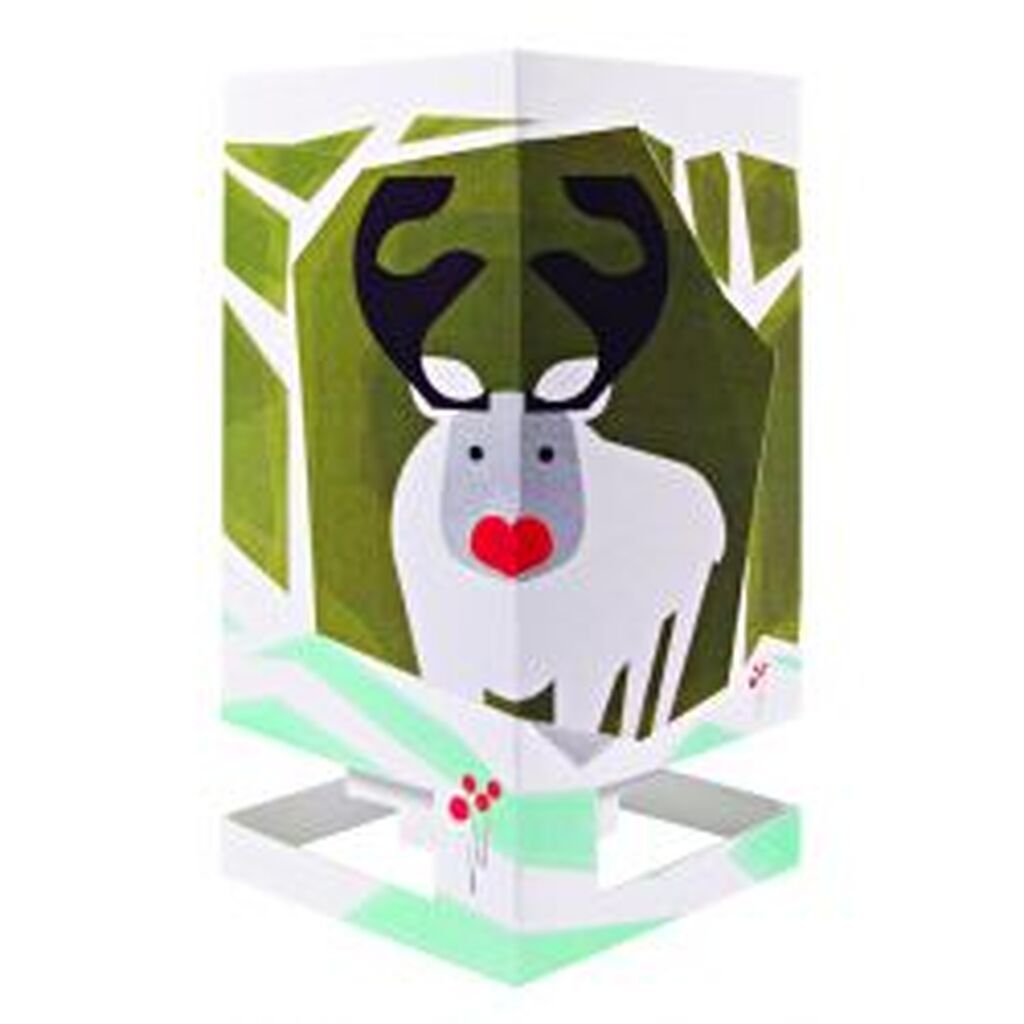 Mayves Greeting Card/candle Northern Lights  -  Deer - Postkort