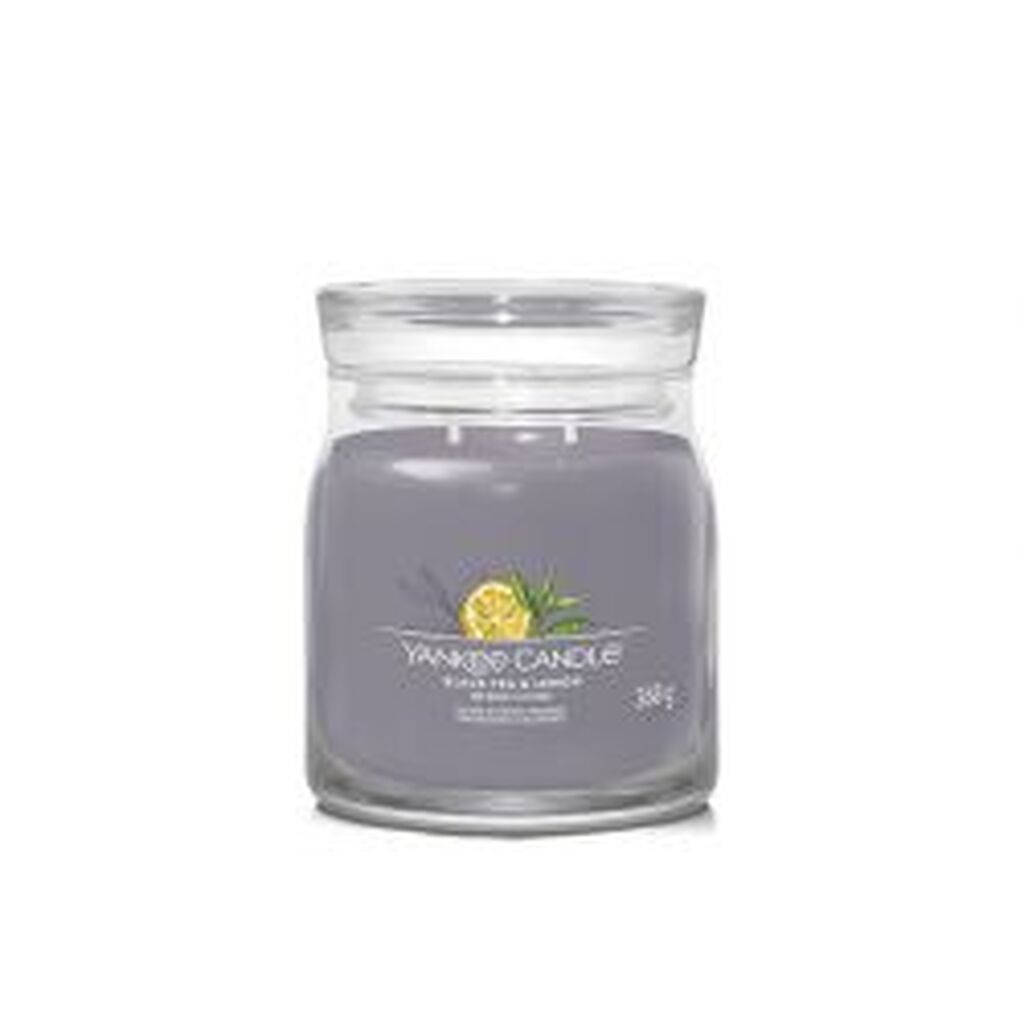 Yankee Candle Yc Signature - Medium - Black Tea & Lemon - Duftlys