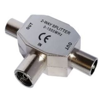 Deltaco 2-way Splitter Tv Iec - Diverse