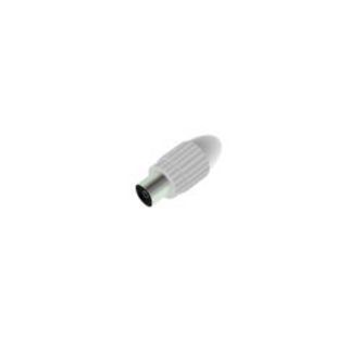 Qnect Antenna Connector Male Straight, White