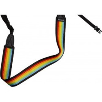 Polaroid Camera Strap Flat Rainbow Black - Rem