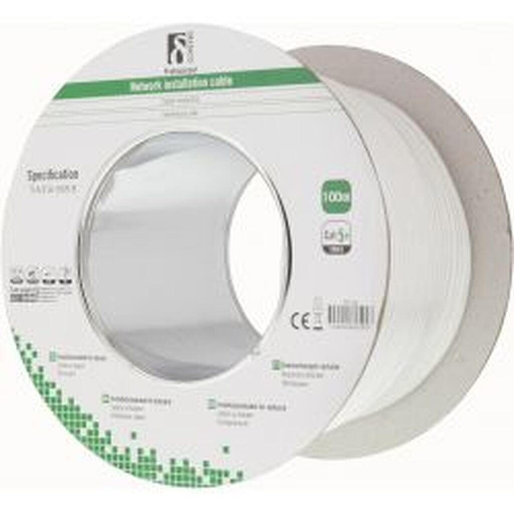 Deltaco U/utp Cat5e Installation Cable 100m Reel 100mhz Delta Certif