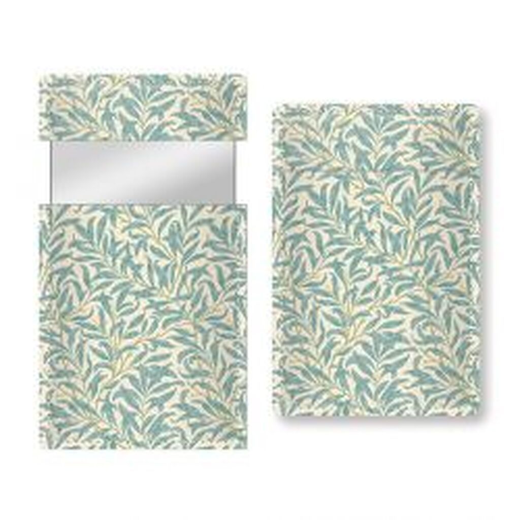 Customworks Mirror In Case Morris Modern Willow Bough - Turquoise - Spejl
