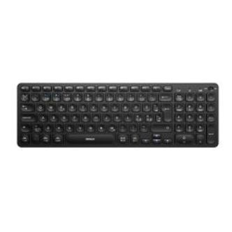 Deltaco Wireless Dual-mode Low-profile Keyboard, 2.4g + Bt5.0, Black - Keyboard
