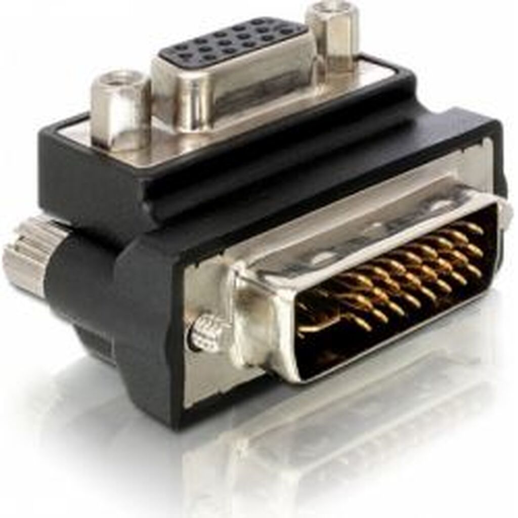 Delock Dvi Adapter Dvi-a - Vga, Ma - Fe, Angled, Black