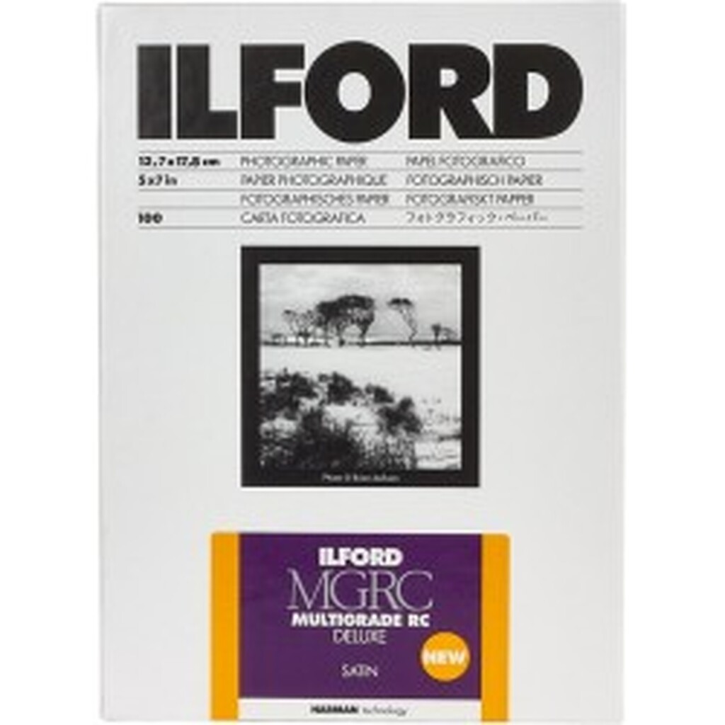 Ilford Photo Multigrade Rc Deluxe Satin 17.8x24cm 100 - Tilbehør til foto