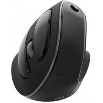 Deltaco Wireless Vertical Ergonomic Mouse, Silent Clicks - Computermus