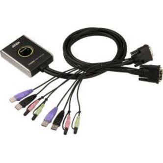 Aten Kvm-switch, 1-2, Dvi-d/usb, 1.2m