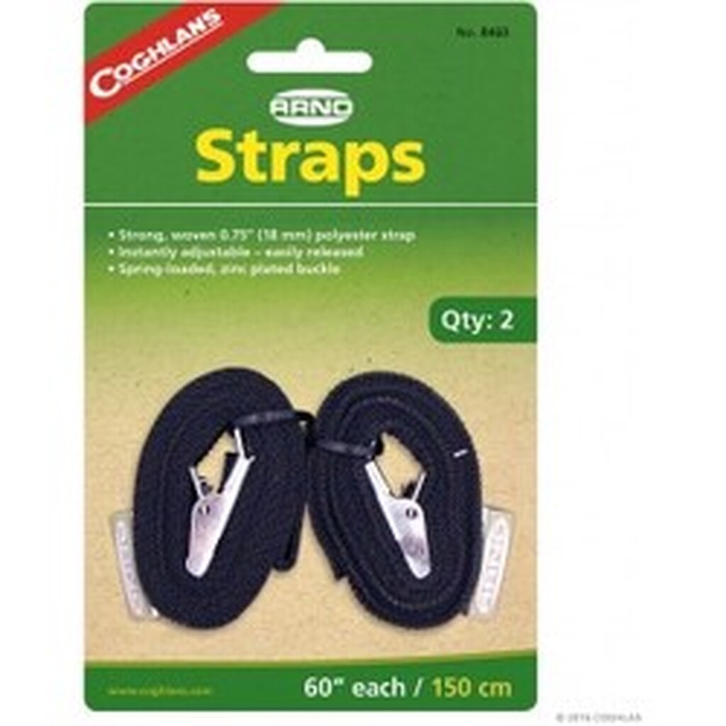 Coghlans 60 Inch Arno Straps  - Pkg Of 2 - Rejseudstyr