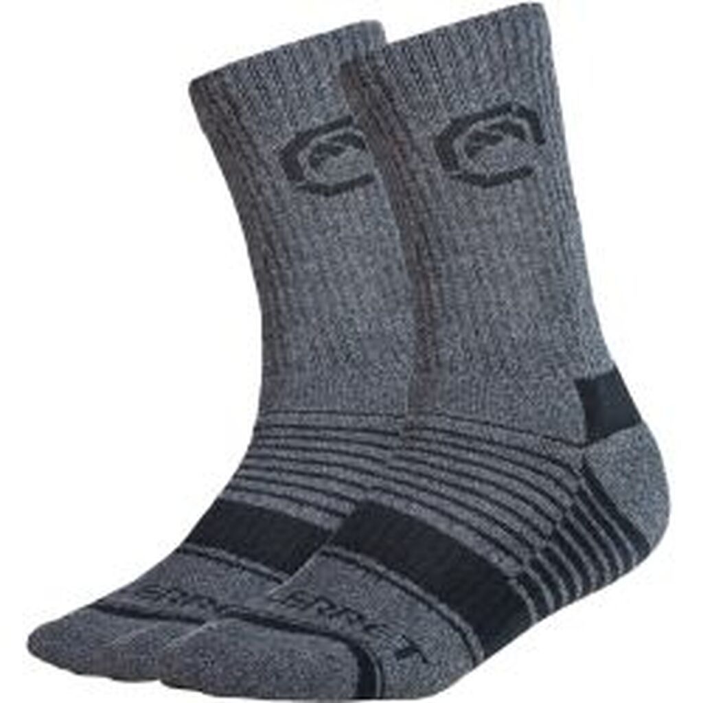 Vallerret Merino Wool Crew Sock - Grey Winter (size 36-40)