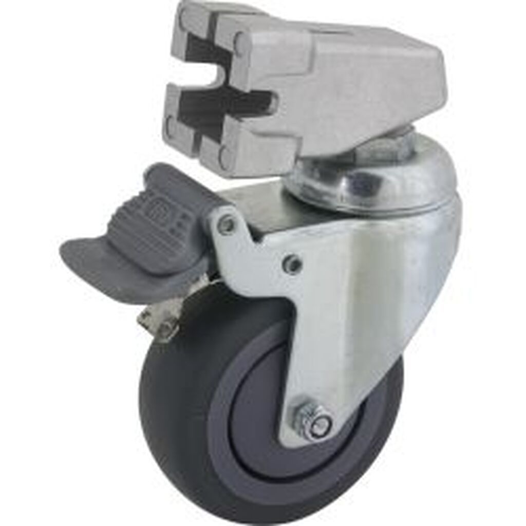Kupo KC-080S 75mm Caster with Brake 22mm Square Adapter Set of Three - Diverse