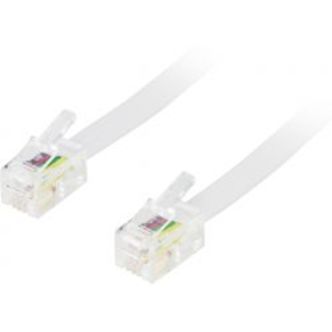Deltaco Modular Cable 4p4c(rj9/rj10/rj22) 10m - Ledning