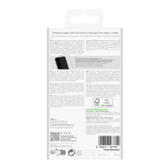 Puro Samsung Galaxy S24/s25 Frame Tempered Glass, Black