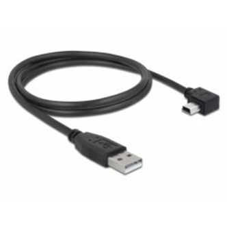 Delock Cable Usb-a Male &gt; Usb Mini-b Male Angled 90Â° Left